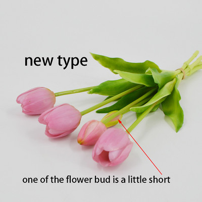 5tk/kimp Uus silikoonist tulbi kunstlill Real Touch võltslillede kimp pulmakaunistuseks Lilled Koduaia sisekujundus