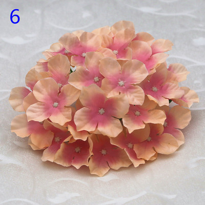 50 buc. Cap de hortensie artificiala capete de flori din matase Calea de nunta Flori Minge Home Hotel Decor DIY Accesorii de perete cu flori KB05