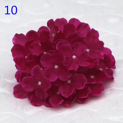 50 buc. Cap de hortensie artificiala capete de flori din matase Calea de nunta Flori Minge Home Hotel Decor DIY Accesorii de perete cu flori KB05