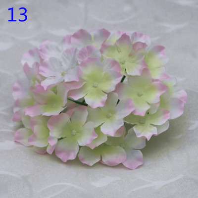 50 buc. Cap de hortensie artificiala capete de flori din matase Calea de nunta Flori Minge Home Hotel Decor DIY Accesorii de perete cu flori KB05