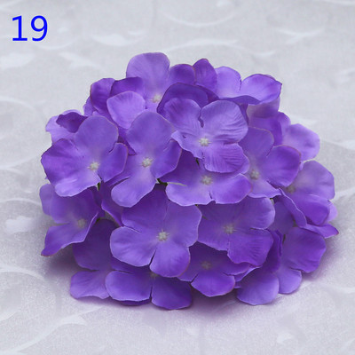50 buc. Cap de hortensie artificiala capete de flori din matase Calea de nunta Flori Minge Home Hotel Decor DIY Accesorii de perete cu flori KB05