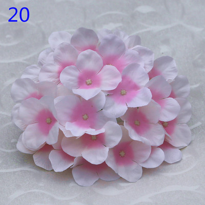 50 buc. Cap de hortensie artificiala capete de flori din matase Calea de nunta Flori Minge Home Hotel Decor DIY Accesorii de perete cu flori KB05