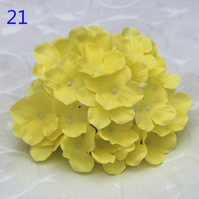 50 buc. Cap de hortensie artificiala capete de flori din matase Calea de nunta Flori Minge Home Hotel Decor DIY Accesorii de perete cu flori KB05