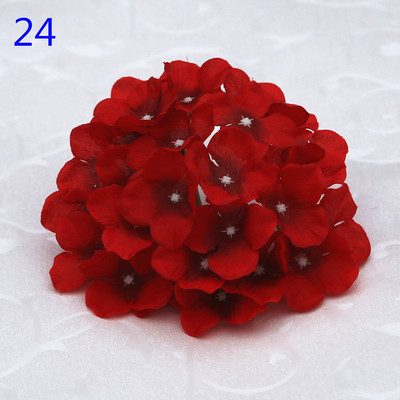50 buc. Cap de hortensie artificiala capete de flori din matase Calea de nunta Flori Minge Home Hotel Decor DIY Accesorii de perete cu flori KB05