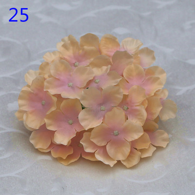 50 buc. Cap de hortensie artificiala capete de flori din matase Calea de nunta Flori Minge Home Hotel Decor DIY Accesorii de perete cu flori KB05