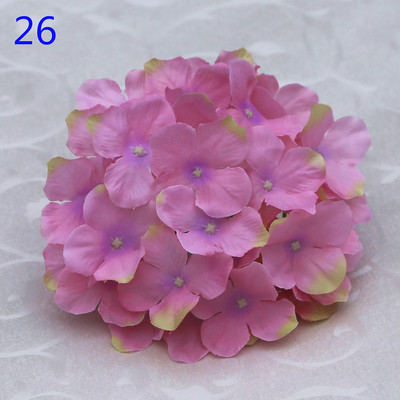 50 buc. Cap de hortensie artificiala capete de flori din matase Calea de nunta Flori Minge Home Hotel Decor DIY Accesorii de perete cu flori KB05