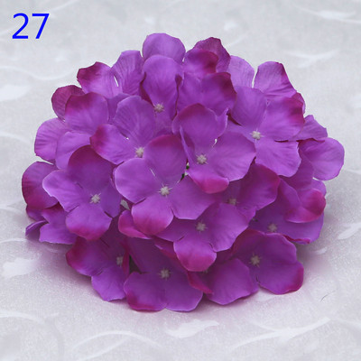 50 buc. Cap de hortensie artificiala capete de flori din matase Calea de nunta Flori Minge Home Hotel Decor DIY Accesorii de perete cu flori KB05