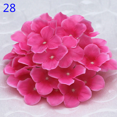 50 buc. Cap de hortensie artificiala capete de flori din matase Calea de nunta Flori Minge Home Hotel Decor DIY Accesorii de perete cu flori KB05