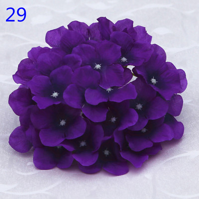 50 buc. Cap de hortensie artificiala capete de flori din matase Calea de nunta Flori Minge Home Hotel Decor DIY Accesorii de perete cu flori KB05