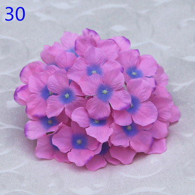 50 buc. Cap de hortensie artificiala capete de flori din matase Calea de nunta Flori Minge Home Hotel Decor DIY Accesorii de perete cu flori KB05