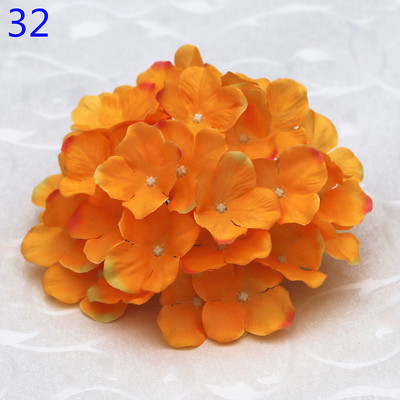 50 buc. Cap de hortensie artificiala capete de flori din matase Calea de nunta Flori Minge Home Hotel Decor DIY Accesorii de perete cu flori KB05