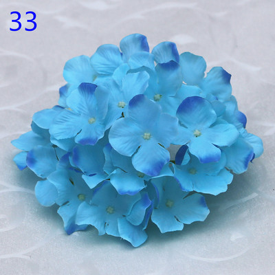 50 buc. Cap de hortensie artificiala capete de flori din matase Calea de nunta Flori Minge Home Hotel Decor DIY Accesorii de perete cu flori KB05