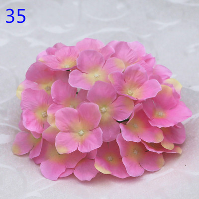 50 buc. Cap de hortensie artificiala capete de flori din matase Calea de nunta Flori Minge Home Hotel Decor DIY Accesorii de perete cu flori KB05