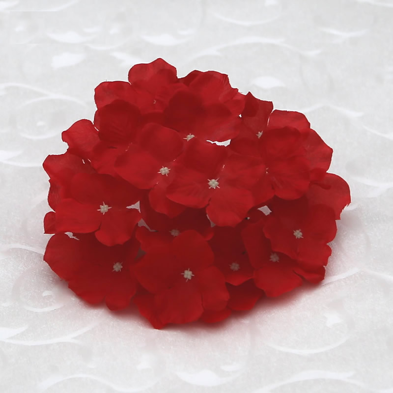 50 buc. Cap de hortensie artificiala capete de flori din matase Calea de nunta Flori Minge Home Hotel Decor DIY Accesorii de perete cu flori KB05