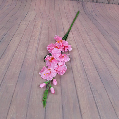 2022 Nou realistă 1 buc simulare artificială gladiolus tulpina florii buchet de nuntă/buchet de masă aranjament decor acasă 8 culori