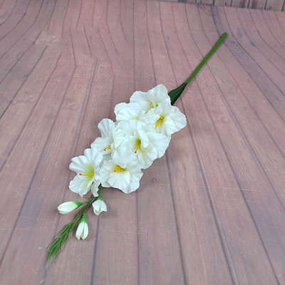 2022 Nou realistă 1 buc simulare artificială gladiolus tulpina florii buchet de nuntă/buchet de masă aranjament decor acasă 8 culori