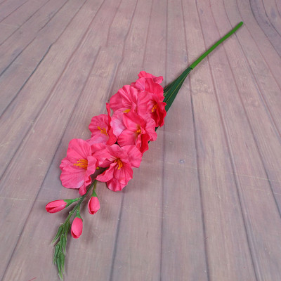 2022 Nou realistă 1 buc simulare artificială gladiolus tulpina florii buchet de nuntă/buchet de masă aranjament decor acasă 8 culori