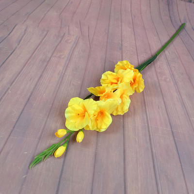 2022 Nou realistă 1 buc simulare artificială gladiolus tulpina florii buchet de nuntă/buchet de masă aranjament decor acasă 8 culori