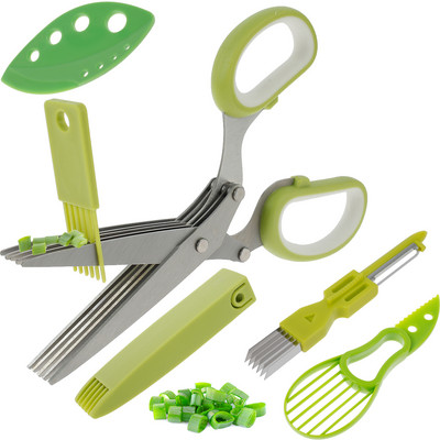 Set foarfece pentru plante medicinale 5 lame Foarfece pentru plante medicinale Stripper 7 lame foarfece pentru ceapă Foarfece pentru legume din oțel inoxidabil Foarfece de bucătărie