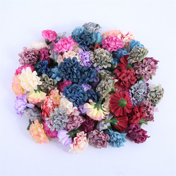 10/30/50Pcs Χονδρικό τεχνητό Mini Flower Hydrangea Head For Crafts Γαρύφαλλο Πάρτι Σπίτι Γάμος DIY Στεφάνια Φεστιβάλ Διακόσμηση