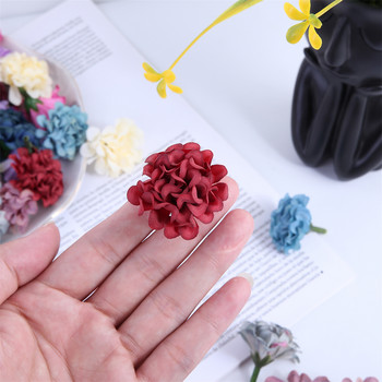 10/30/50Pcs Χονδρικό τεχνητό Mini Flower Hydrangea Head For Crafts Γαρύφαλλο Πάρτι Σπίτι Γάμος DIY Στεφάνια Φεστιβάλ Διακόσμηση