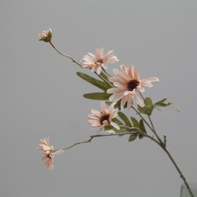 Mătase Daisy & Păpădie Minge Gerbera Buchet de flori artificiale Flores false Home Party Mariage Decor Mireasă Ținerea DIY Accesorii