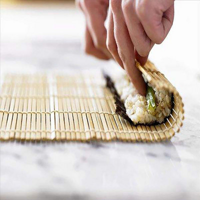 Sistem de bambus Sushi Mat antiaderent Sushi Rolling Roller Maker de mână Instrumente pentru sushi Tavăluguri de orez Onigiri Accesorii de gătit din bambus