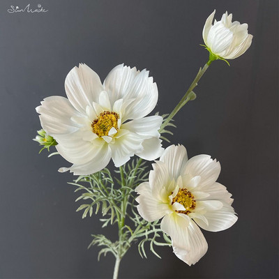 SunMade de lux mare Galsang ramură flori artificiale de mătase Home decorare petrecere de nuntă aranjamente florale furnituri Flore albă