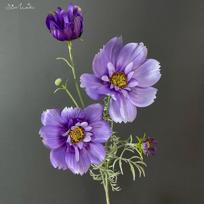 SunMade de lux mare Galsang ramură flori artificiale de mătase Home decorare petrecere de nuntă aranjamente florale furnituri Flore albă