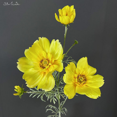 SunMade de lux mare Galsang ramură flori artificiale de mătase Home decorare petrecere de nuntă aranjamente florale furnituri Flore albă