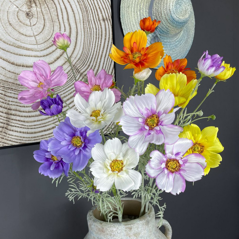 SunMade de lux mare Galsang ramură flori artificiale de mătase Home decorare petrecere de nuntă aranjamente florale furnituri Flore albă