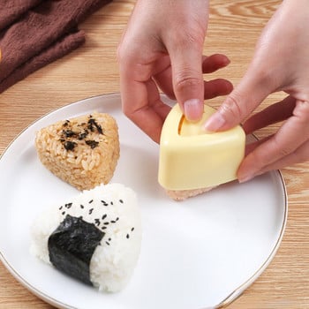 3 ΤΕΜ/Σετ Σούσι Mold Sushi Maker Onigiri Rice Ball Food Press Triangular Sushi Maker Mold Γιαπωνέζικα Bento Kitchen Gadget
