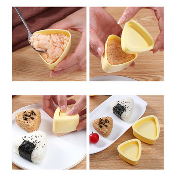 3PCS/Set Суши Форма за суши суши Onigiri Rice Ball Преса за храна Триъгълна форма за суши машина за японски бенто комплекти кухненски джаджи