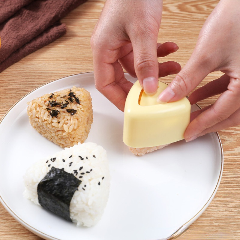 3 vnt / rinkinys sušių formų sušių gaminimo aparatas Onigiri ryžių rutulinis maisto presas trikampis sušių gaminimo aparatas, japoniškas Bento virtuvės prietaisų rinkinys