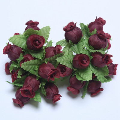 36/72/144 tk Mini kunstlilled siidist roosi lillekimp pulmapeoks kodukaunistuseks DIY pärjaga külalisteraamatu tarvikud