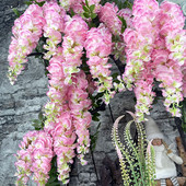 SunMade 3 Forks High Simulation Big Wisteria Flowers Σπίτι Γάμος Διακόσμηση Κήπου Διακόσμηση τοίχου Flores Artificiales Fall