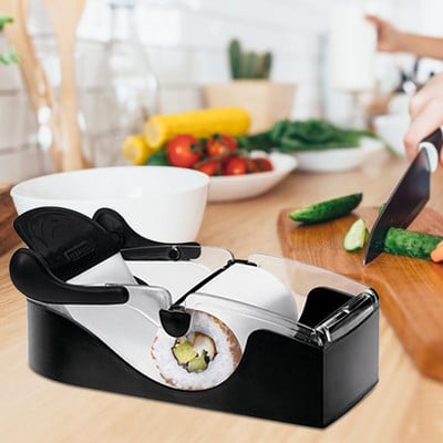 1Pc Sushi Maker Cutter Rice Roll Mold Vegetable Meat Rolling Machine DIY Japanese food Bento Onigiri Sushi Tools kitchen gadgets