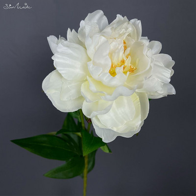 SunMade, 2 capete, delicate mari, bujor european, flori artificiale din mătase, decorare pentru nuntă pentru acasă, aranjament floral