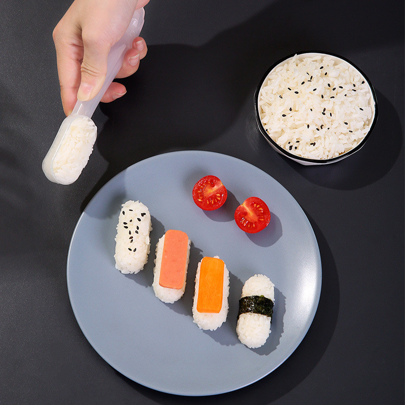 1 vnt. Nigiri sušio formelės Onigiri ryžių sušių gamintojas Karinis laivas sušių formelės Bento ovalios ryžių gamybos pusryčių virtuvės įrankiai Lengvas sušių rinkinys