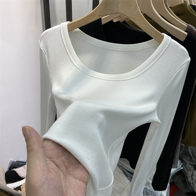 Bluză casual de damă cu decolteu oval - mai multe culori