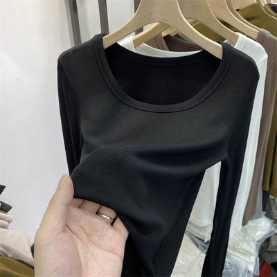 Bluză casual de damă cu decolteu oval - mai multe culori