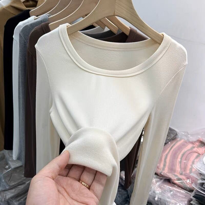 Bluză casual de damă cu decolteu oval - mai multe culori