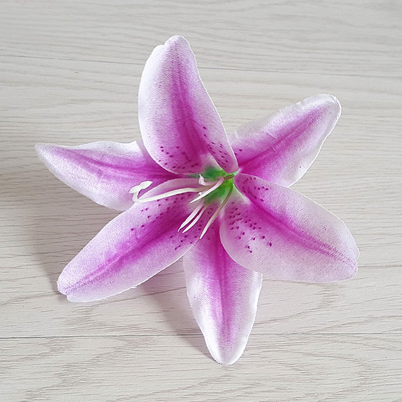 10 tk/partii 13 cm kunstlik liilia pungad pulmakaunistus võltsliilia lillepea 8 värvi Kodu DIY kaunistus peotarbed