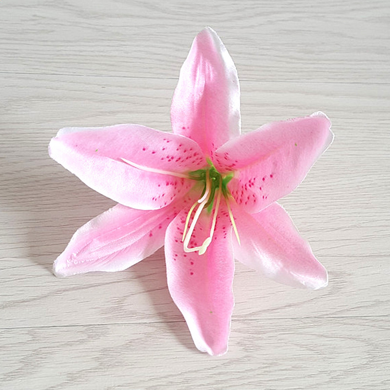 10 tk/partii 13 cm kunstlik liilia pungad pulmakaunistus võltsliilia lillepea 8 värvi Kodu DIY kaunistus peotarbed