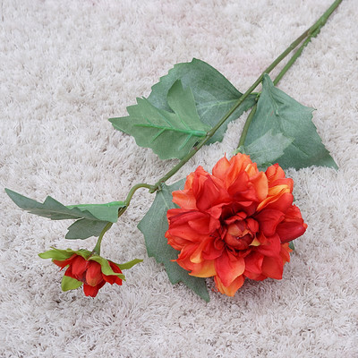 NOU ramură Dahlia frunze false flori artificiale de mătase pentru decorațiuni de nuntă acasă flori artificiale decor de cameră roz