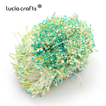 Lucia crafts 288 τμχ/παρτίδα Flower Stamen 6mm Χειροποίητο Τεχνητό Λουλούδι για DIY διακόσμηση σπιτιού γάμου D0501
