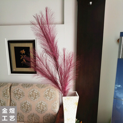 98cm Artificial Flower Reed Long Branch Pampas 10 Color PE Simulation Bouquet Home Wedding Artificial Artificial Flowers