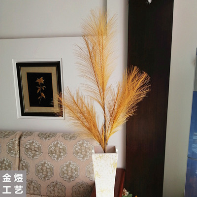98cm Artificial Flower Reed Long Branch Pampas 10 Color PE Simulation Bouquet Home Wedding Artificial Artificial Flowers