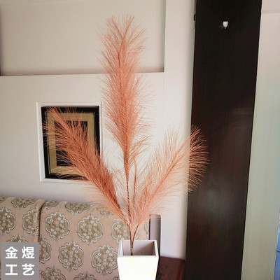98cm Artificial Flower Reed Long Branch Pampas 10 Color PE Simulation Bouquet Home Wedding Artificial Artificial Flowers