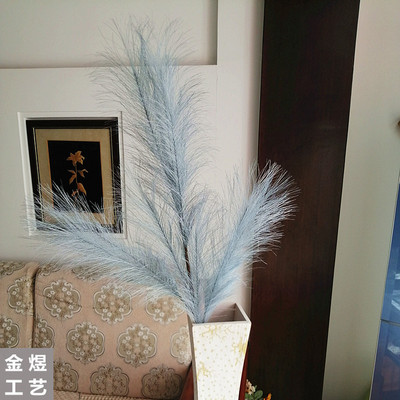 98cm Artificial Flower Reed Long Branch Pampas 10 Color PE Simulation Bouquet Home Wedding Artificial Artificial Flowers